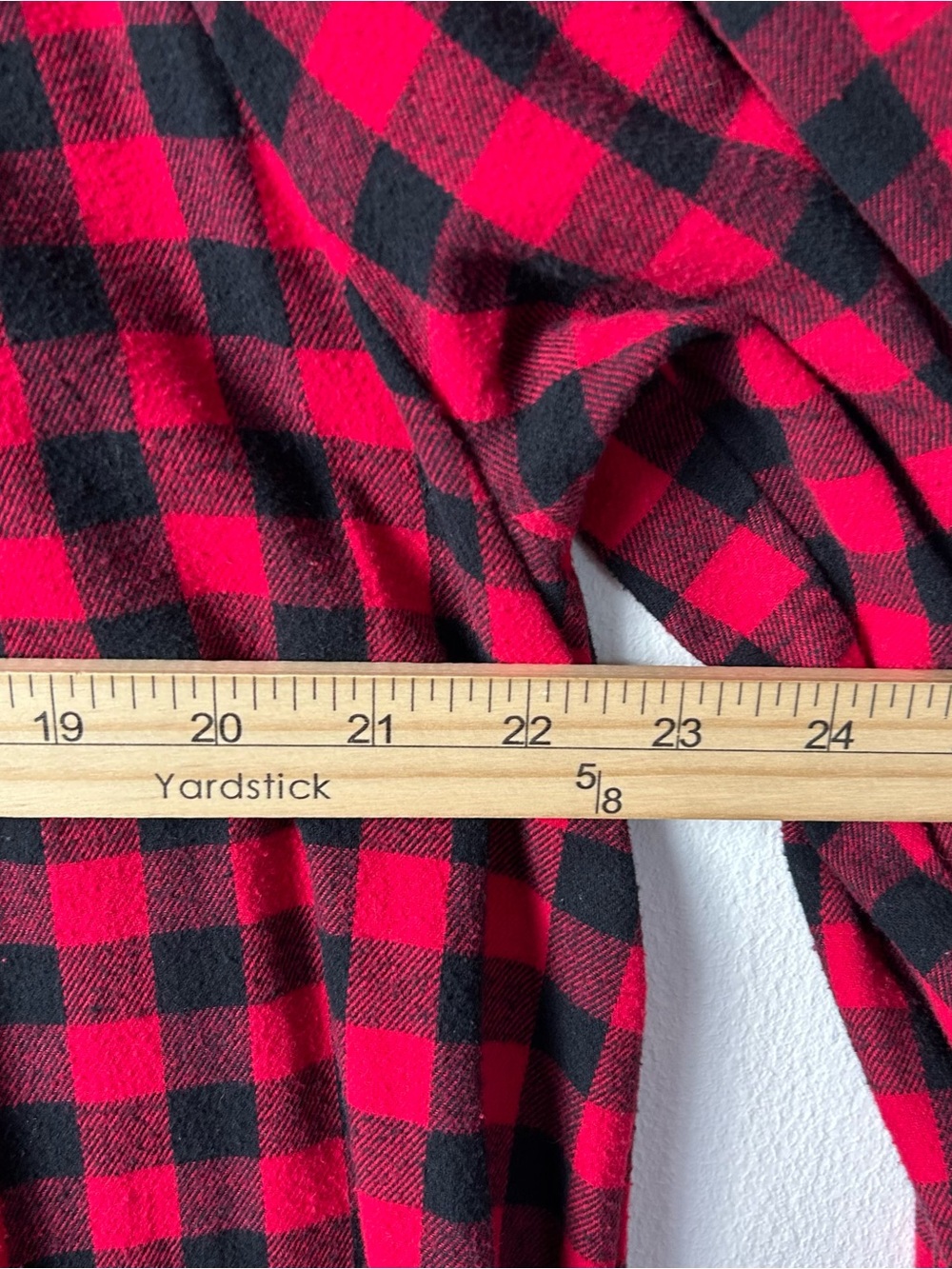Vintage Lanz Of Salzburg Flannel Nightgown L Red Buffalo Plaid Granny Holiday - Picture 4 of 8